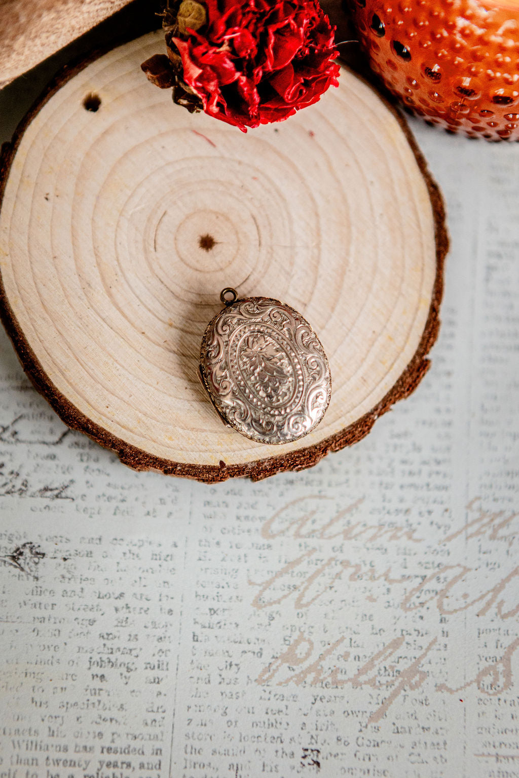 Antique Locket with Photo