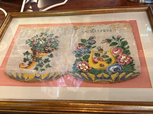 1836 L.A. Butterworth Beaded Sampler Purse