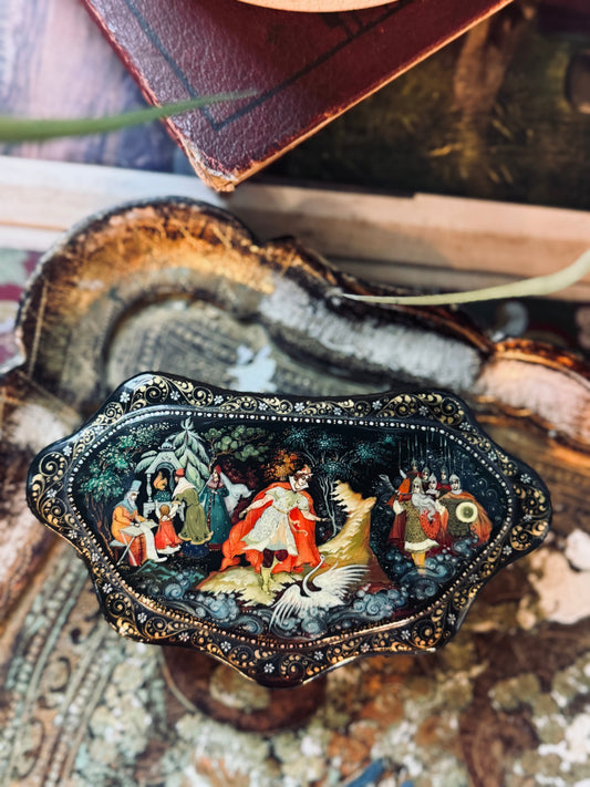 Russian Fairy Tale Lacquer Trinket Box
