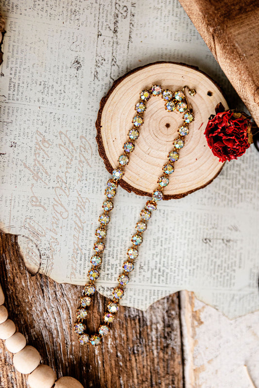 Aurora Borealis Rhinestone Necklace