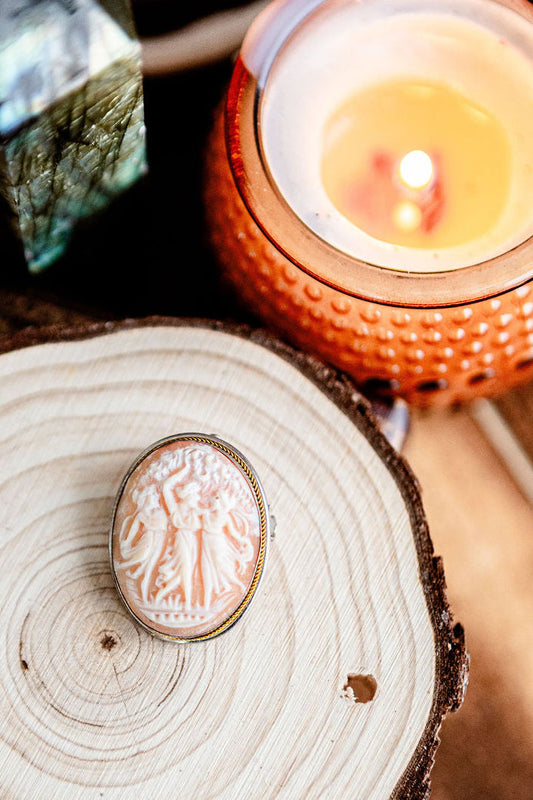Sterling Silver Muses Cameo Pendant