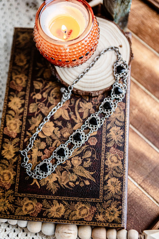Black Heart Necklace